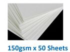 Tecno  White Satin Matte Paper 150Gsm  Coated 340Mm X 240Mm   50 Sheets 77F010