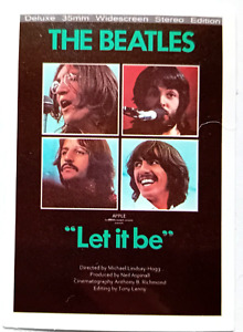 THE BEATLES Band Let It Be Colour Vinyl Decal Small Sticker 6.6cm x 4.6cm