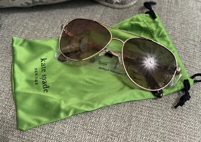 Gafas de sol KATE SPADE doradas aviador nuevas en paquete Foto 1 de 4