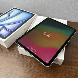 NEW! Apple iPad Air 11-inch M2 Chip 128GB Wi-Fi Blue MUWD3LL/A 2024 - Picture 1 of 14