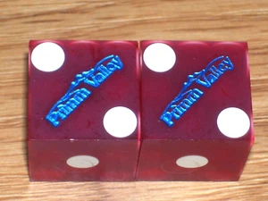 1 PAIR OF DICE FROM THE PRIMM VALLEY CASINO (1) PRIMM NV - Picture 1 of 2