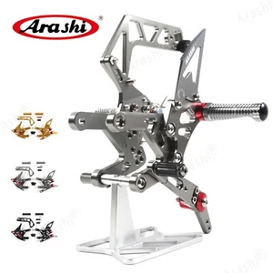 Reposapiés Arashi Racing juegos traseros estriberas pedal para Yamaha YZF R1 R1M 2015-2023 - Imagen 1 de 8