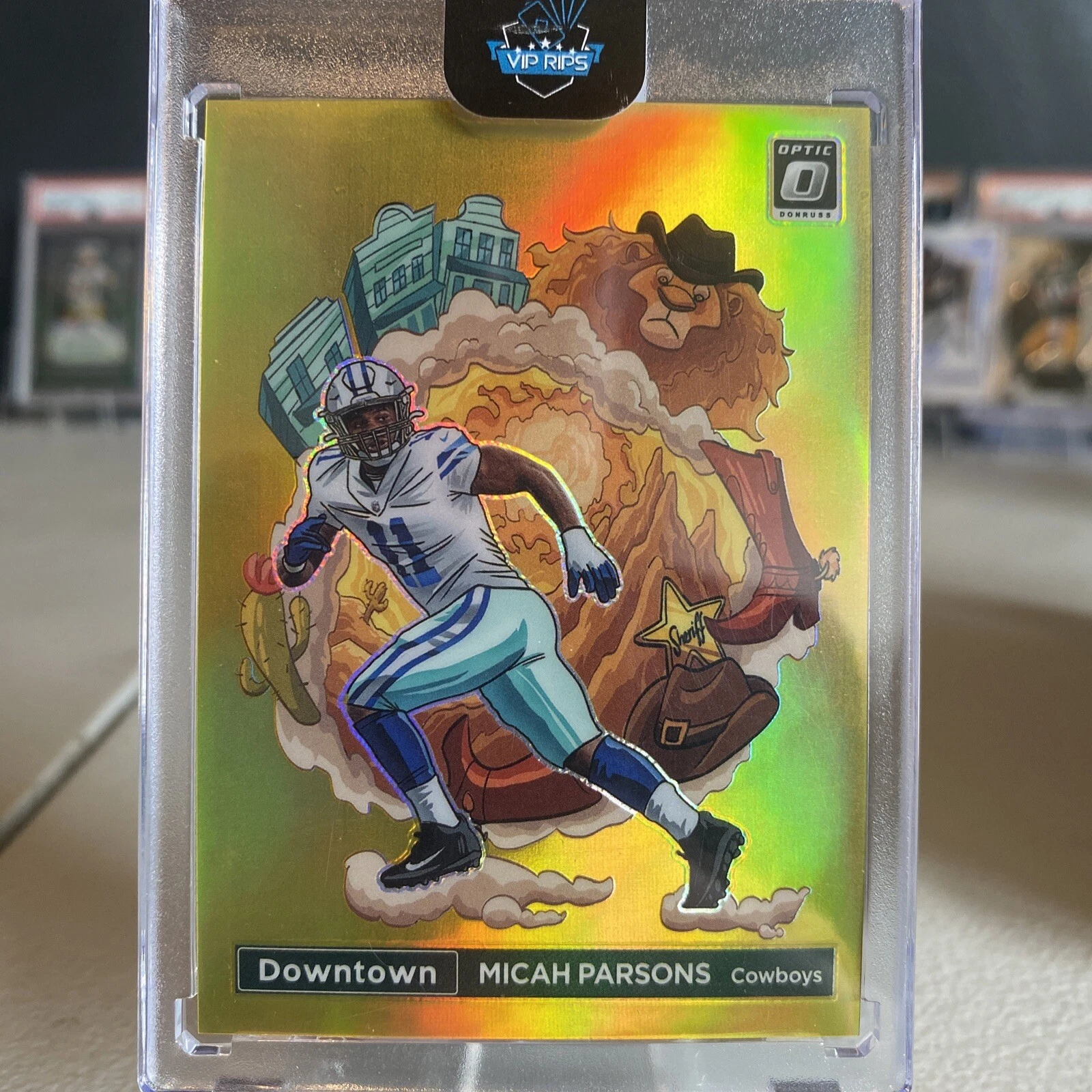 2022 Panini Donruss Optic Micah Parsons Gold /10 Downtown