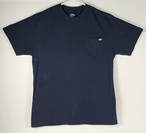 Dickies Pocket T-shirt Mens XL Blue Short Sleeves 100% Cotton Work T-Shirt - Picture 1 of 11