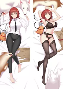 Anime Dakimakura Chainsaw Man Makima Hugging Body Pillow Case Double Side Print - Picture 1 of 9