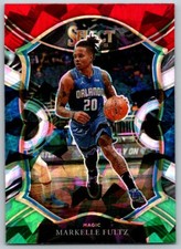 2020-21 Red White Green Cracked Ice Prizm Markelle Fultz Orlando Magic #52