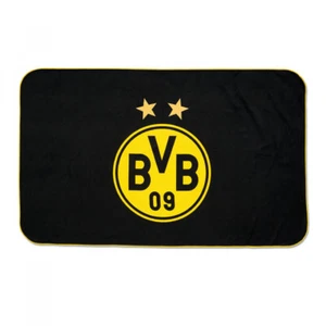 Borussia Dortmund Sport Handtuch Mikrofaser schwarz Duschtuch mit Netzbeutel BVB - Bild 1 von 5