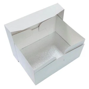 18" X 14" Silver Drum and White Cake Box - 2 Pack sizes - Picture 1 of 1
