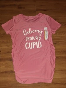 NEW Time & Tru Size Lrg(12-14) Maternity Delivery From Cupid Shirt (Eb18) - Picture 1 of 2