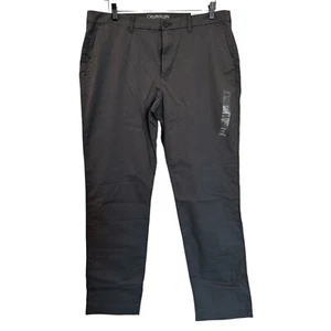 Calvin Klein Men’s Slim Fit Stretch Pants Dark Gray SZ 36X30 NWT - Picture 1 of 6