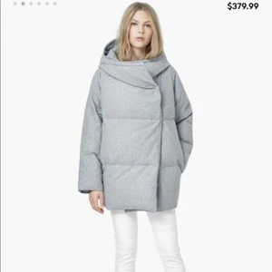 Mango Quilted Grey Puffer Coat UK M Ln122 MM 14 - Picture 1 of 4
