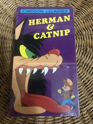 Vintage Sealed 1990 Herman & Catnip Cartoon Classics Vol 1 VHS Run Time 26 Mins - Image 1 of 4