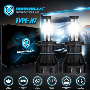 4Side LED Headlight Bulb High/Low Beam H7 For 2008-2017 Mercedes-Benz C300 White - Foto 1 di 12