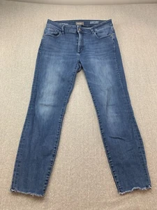 Pantalones de mezclilla ajustados trenzados talla 31 DL1961 Florence recortados tiro medio talla 31 - Imagen 1 de 16