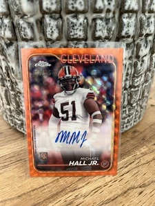 Michael Hall Jr. 2024 Topps Chrome Base RC Auto Orange Geometric /25 🔥 - Bild 1 von 2
