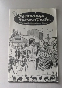 Programa de teatro de verano Sacandaga NY 1959 de colección - Imagen 1 de 4