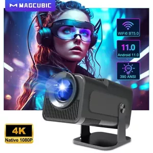 Mini 4K Projector for Bedroom | Phone Video Portable Home Cinema, Bluetooth WiFi - Picture 1 of 7