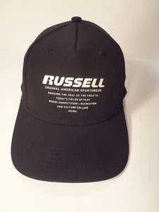 Russell Sportswear - American Original - Snapback Cap Hat Black - Picture 1 of 7