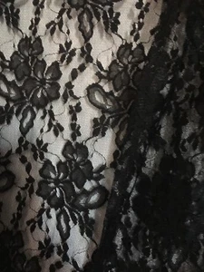 SMALL LuLaRoe JOY LACE VEST - SOLID BLACK FOWERS long cardigan layering NWT S - Picture 1 of 4