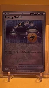 Pokemon Reverse Holofoil Scarlet & Violet Pokemon Item Energy Switch 173/198 - Picture 1 of 2