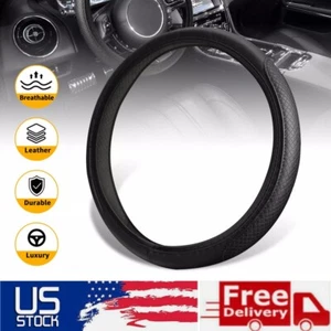 15inch/38CM Universal Steering Wheel Cover Anti-slip PU Leather Car Accessories - Picture 1 of 13