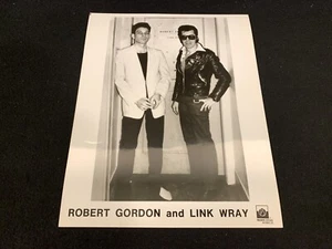 Robert Gordon & Link Wray 1977 Private Stock Records Press Photo. 8" x 10"  (G) - Picture 1 of 2