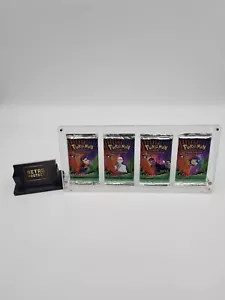 QUAD Pokemon Booster Pack Acrylic Display Case Art set - Picture 1 of 4