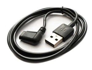 USB 2.0 Cable 100 CM Charging for Amazfit Falcon A2029 A2028 Angle IN Black - Zdjęcie 1 z 4