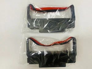 2 wstążki - EPSON ERC-30 / ERC-34 / ERC-38 Wstążki Czarna czerwona wstążka atramentowa - Zdjęcie 1 z 2