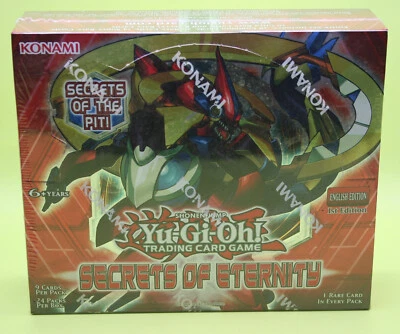 (STOCK-402743) YUGIOH SECRETS OF ETERNITY 1st EDITION Factory Sealed Booster Box - Image 1 of 4