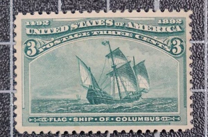 Scott 232 - 3 Cents Colombian - MNH - Nice Stamp - SCV - $97.50 - Picture 1 of 2
