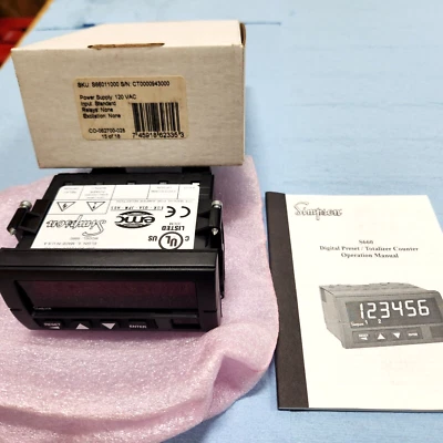 SIMPSON S66011000 DIGITAL TOTALIZER COUNTER PANEL METER 120V (BRAND NEW) - Image 1 of 4