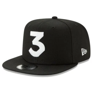 Cappellino a scatto Chance The Rapper 3 logo bianco e nero corona alta 9Fifty - Nuova era - Foto 1 di 3