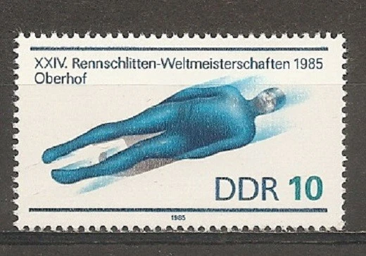 GDR 1985 Sports 24th World Luge Championships Oberhof MNH Scott#2455 - Image 1 of 1