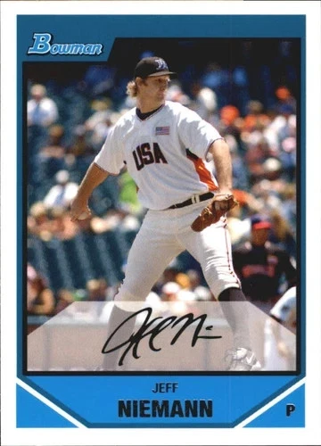 2007 Bowman Draft Draft Picks #BDPP83 Jeff Niemann Rookie Tampa Bay Devil Rays - Image 1 of 1