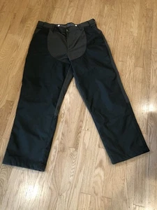 LL BEAN Hunting Field Pants Upland Briar 38x31 Double Knee Green Brush Guard New - Picture 1 of 9