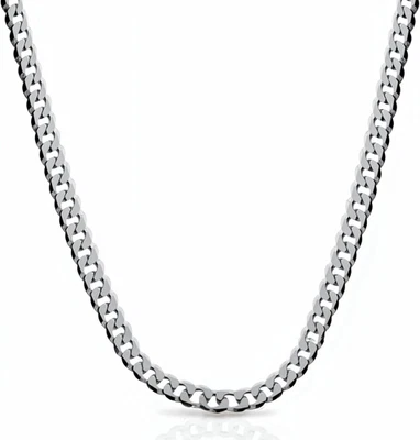 - Elegante Collana Uomo Argento 925 Vero - Collana Argento Uomo Idea Regalo - La - Immagine 1 di 4
