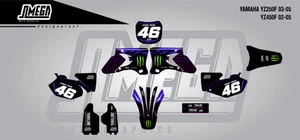 MONSTER Decal Graphic Sticker Kit for Yamaha YZ250F 2003 - 2005 - Picture 1 of 1