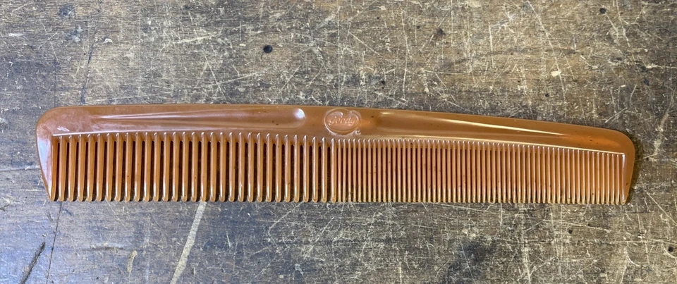 Goody USA Hair Comb 7.25" Orange Wide & Tight Teeth Tease Retro Vintage - Image 1 of 4