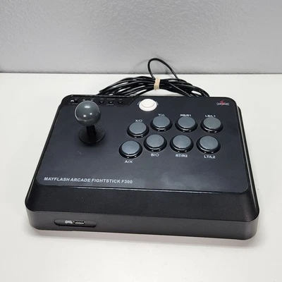 MayFlash Arcade Stick Arcade Style Fighting Stick F300 Rare Pre Owned Excellent  - Image 1 of 4