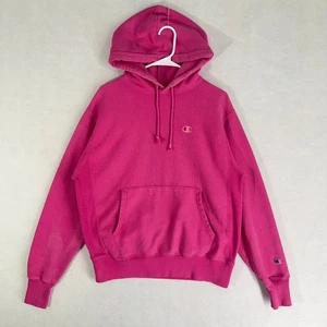 Champion Reverse Weave Adult Medium Hoodie Sweatshirt Hot Pink Sportswear - Picture 1 of 18
