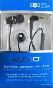 Auvio Stereo Ohrhörer Headset mit Fernbedienung und Mikrofon 3300926 Leichtmetall——-0 - Bild 1 von 3