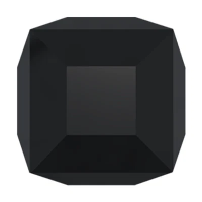 Swarovski 5601 6mm Square Bead Factory Pack - Jet - Image 1 of 2