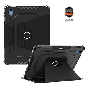 For iPad 10th 9 8 7 Air 2 4th 5th Pro 11 Leather 360 Rotating Stand Case Cover - Picture 1 of 19