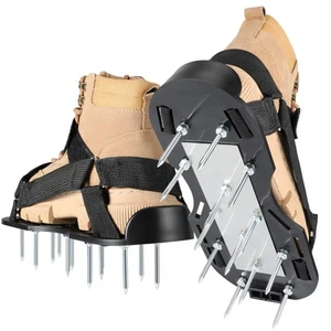 Lawn Aerator Shoes, Upgraded Soil Lawn Aerator Shoes, Heavy Duty Spiked Aerat... - Picture 1 of 7