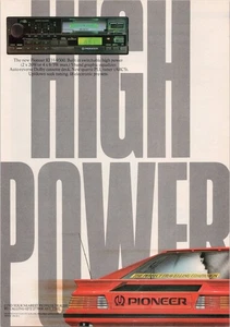 Pioneer KEH-9300 Vintage Stampa Pubblicità Autoradio Equalizzatore 1984 Auto Rossa - Foto 1 di 1