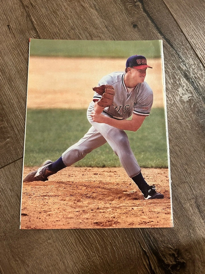 Photo 8 x 11 Photo Pinup Team USA JIM ABBOTT California Angels Cy Young - Image 1 of 1