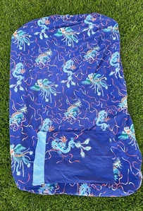 Lenzuolo e federa vintage Y2K anni 90 Delia's drago cinese cotone misura intera LEGGI - Foto 1 di 7