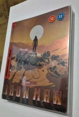 IRON MAN - UK EXCLUSIVE MONDO 4K + BLU RAY STEELBOOK Sealed Damage (A) - Image 1 of 4