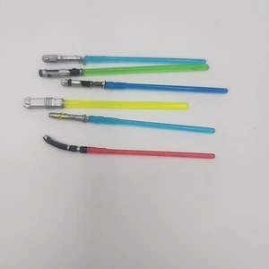 RARO LOTE 6 PIEZAS SABLES DE LUZ accesorio 3.75" Star Wars figura de acción juguete regalo - Imagen 1 de 1